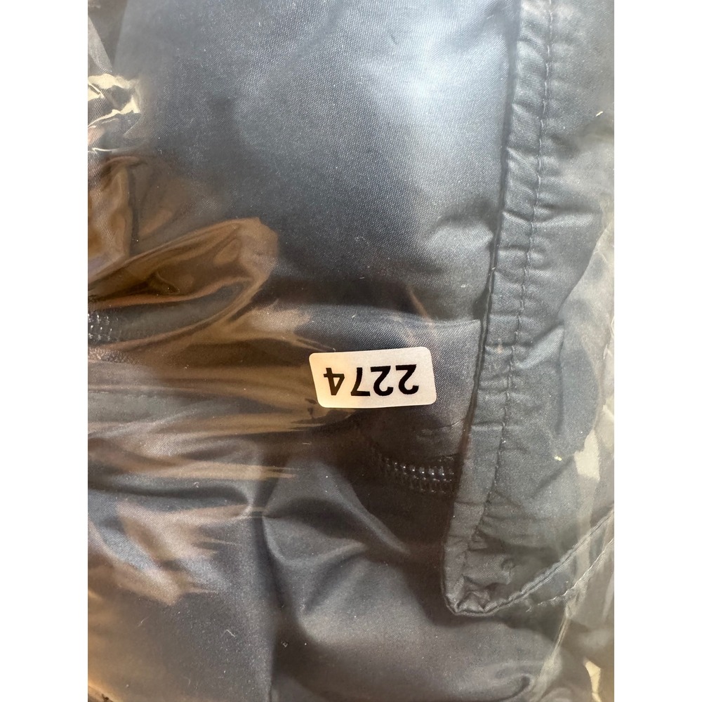 Nike Clima-FIT Windbreaker Jacket Mens Large Navy Blue Grey Full Zip Track Coat - Picture 9 of 10